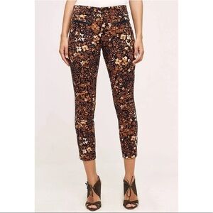 Anthropologie the Essential Slim Floral Pants